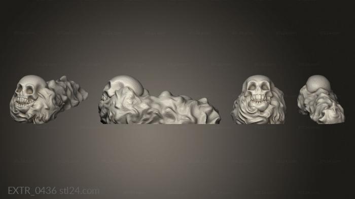 Exteriors (SG 8 Necromancers Study Flaming skull, EXTR_0436) 3D models for cnc