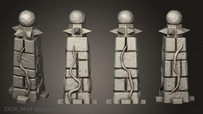 Exteriors (small pillar, EXTR_0454) 3D models for cnc