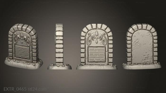 Экстерьеры (Духовный надгробный камень V 10, EXTR_0465) 3D модель для ЧПУ станка