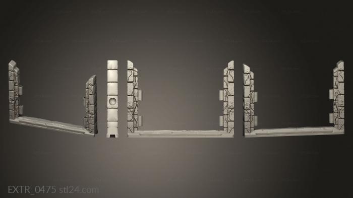 Экстерьеры (Ограда кладбища духов, EXTR_0475) 3D модель для ЧПУ станка