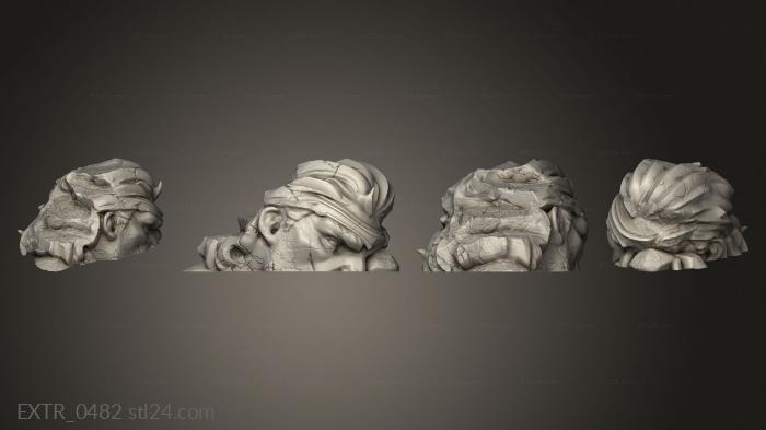 Exteriors (Statues Head 01, EXTR_0482) 3D models for cnc