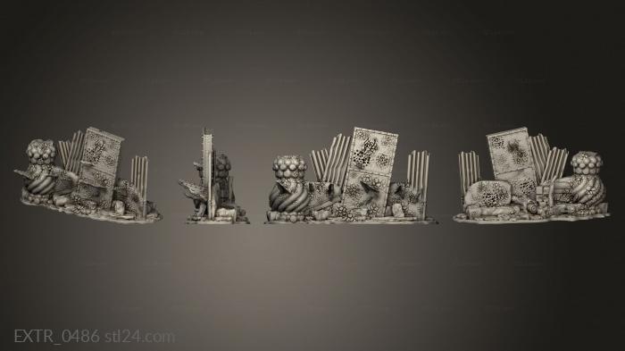 Exteriors (Stretch Goals Spiked Wall 2, EXTR_0486) 3D models for cnc