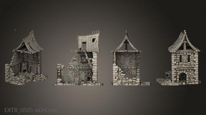 Exteriors (The Frost KS 5 House Ruins, EXTR_0505) 3D models for cnc