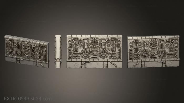 Экстерьеры (Магниты, заполняющие стену, EXTR_0543) 3D модель для ЧПУ станка