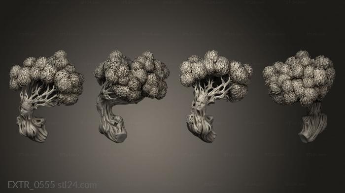 Экстерьеры (Листья живого дерева белого проволочного волка, EXTR_0555) 3D модель для ЧПУ станка