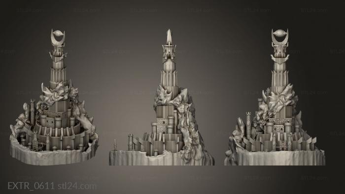 Exteriors (barad dur the dark tower barad dur for ki jai, EXTR_0611) 3D models for cnc
