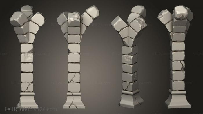 Exteriors (BSG columns column arch lamp, EXTR_0641) 3D models for cnc