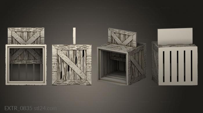 Exteriors (Dice Jails DJ Wooden Crate Easy, EXTR_0835) 3D models for cnc