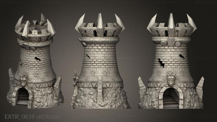 Exteriors (Fighter Tower Dice, EXTR_0839) 3D models for cnc
