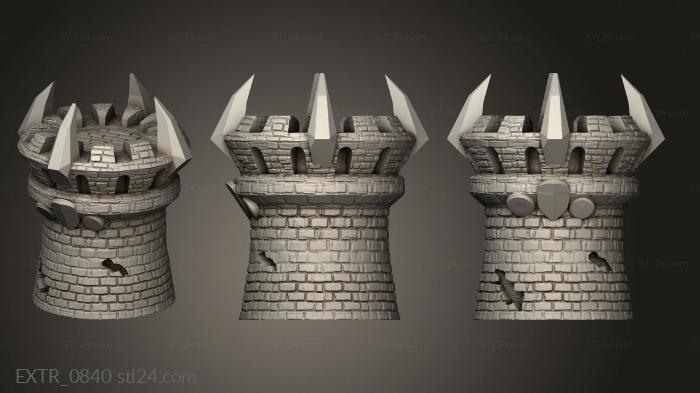 Exteriors (Fighter Tower top, EXTR_0840) 3D models for cnc