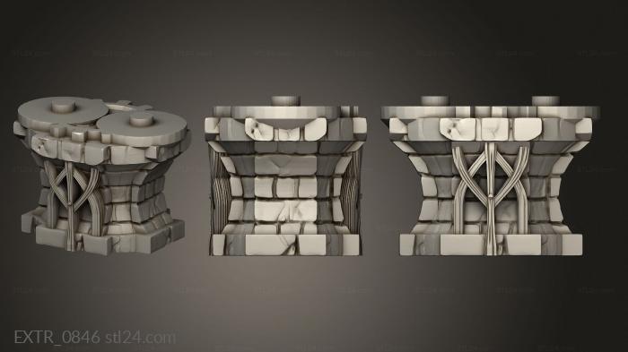 Exteriors (Core Terrain Elevated Boardwalk Board, EXTR_0846) 3D models for cnc
