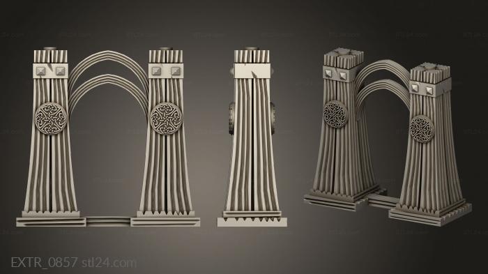 Exteriors (Elderian Millennial Tree Tolerance Wood Pillars, EXTR_0857) 3D models for cnc