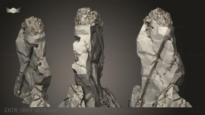 Экстерьеры (Лесная местность Срубленное Дерево, EXTR_0869) 3D модель для ЧПУ станка
