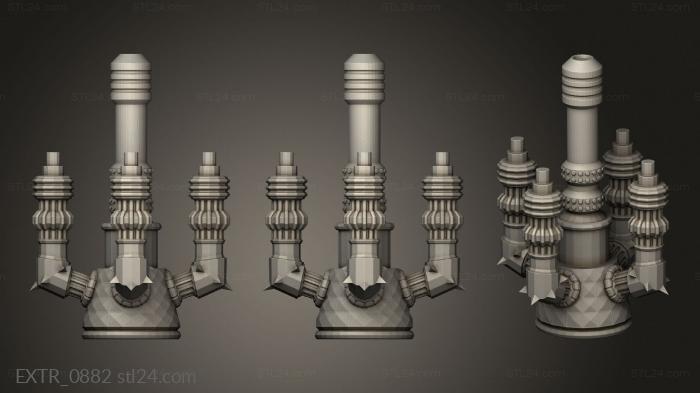 Exteriors (Gothic Plasma Stack Extension, EXTR_0882) 3D models for cnc