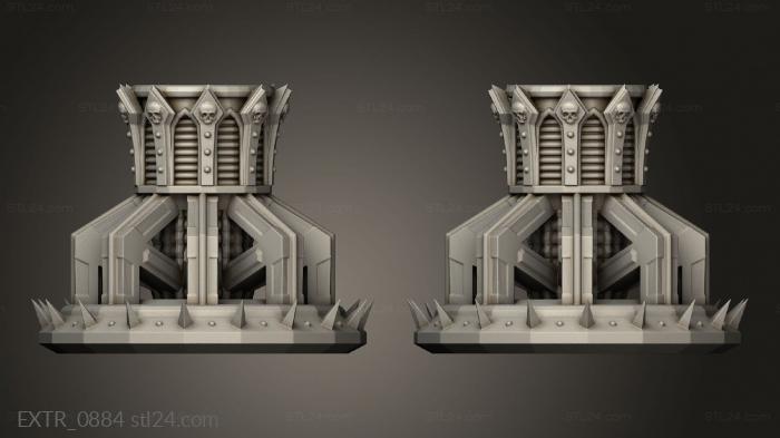 Exteriors (Gothic Plasma Stack Extension, EXTR_0884) 3D models for cnc