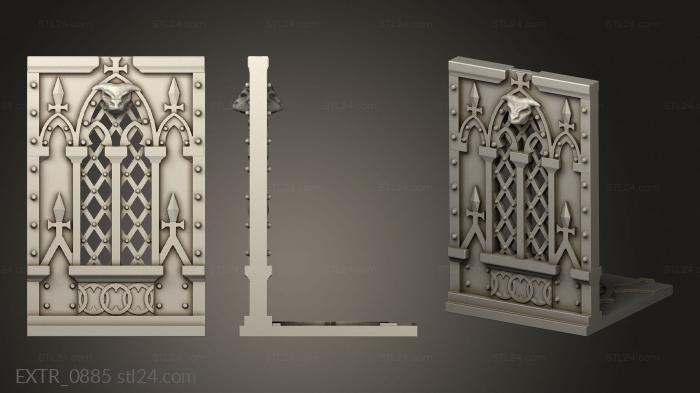 Exteriors (Gothic Sci Fi Window Ruin, EXTR_0885) 3D models for cnc