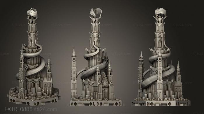Exteriors (Graven Tower, EXTR_0888) 3D models for cnc