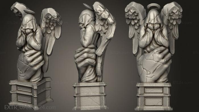 Exteriors (Heaven Hath Fury Mega Weeping Angels angel, EXTR_0907) 3D models for cnc
