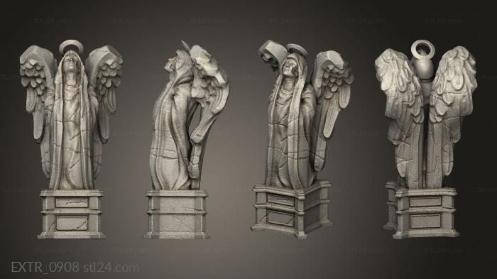 Exteriors (Heaven Hath Fury Mega Weeping Angels angel, EXTR_0908) 3D models for cnc