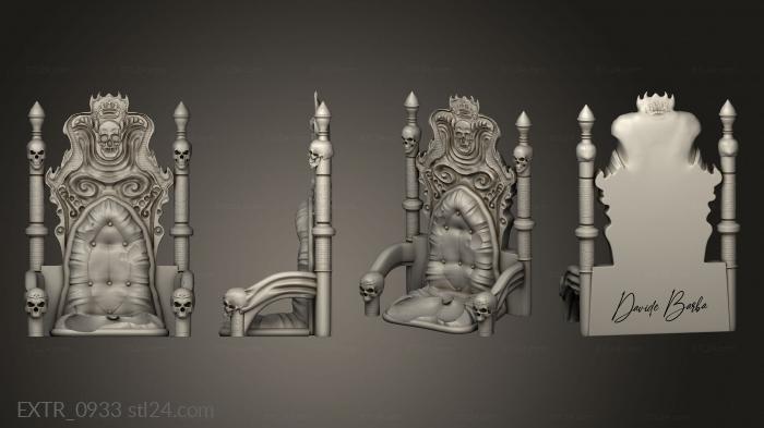 Exteriors (Hellboy SENTADO TRONO Davide barba Michi, EXTR_0933) 3D models for cnc