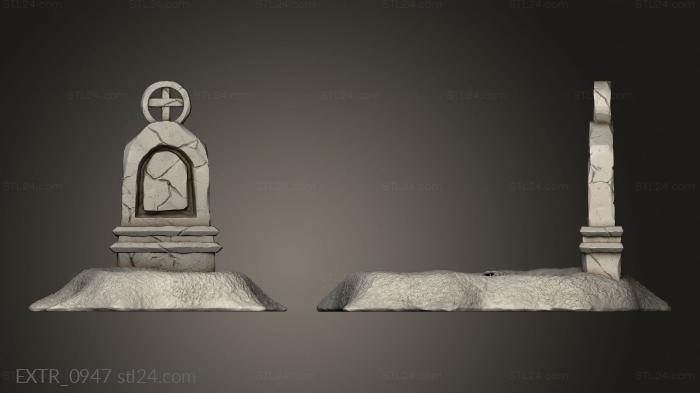 Exteriors (Skeleton Piles Terrain Tomb, EXTR_0947) 3D models for cnc