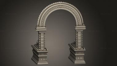 Exteriors (Hindu Altar Gate Arc, EXTR_0949) 3D models for cnc