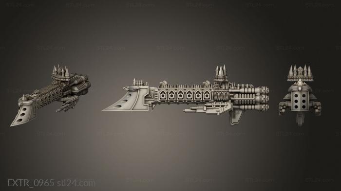 Exteriors (Cruiser Classic torpedo prow Doubt, EXTR_0965) 3D models for cnc