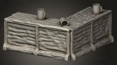 Exteriors (Humble Tavern Bar Counter Shape Steins, EXTR_0978) 3D models for cnc