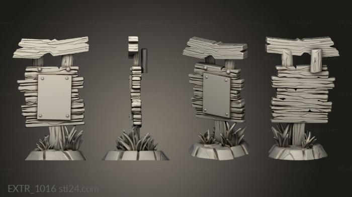 Exteriors (Terrain Signs Sign, EXTR_1016) 3D models for cnc