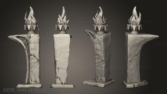 Exteriors (Lord Vampire Seated Throne, EXTR_1041) 3D models for cnc