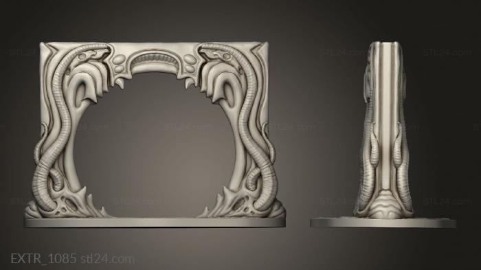 Exteriors (Brains and Tentacles Open Door, EXTR_1085) 3D models for cnc