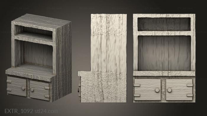 Exteriors (Omnioji From Thingiverse Cupboard Cabinet bar, EXTR_1092) 3D models for cnc
