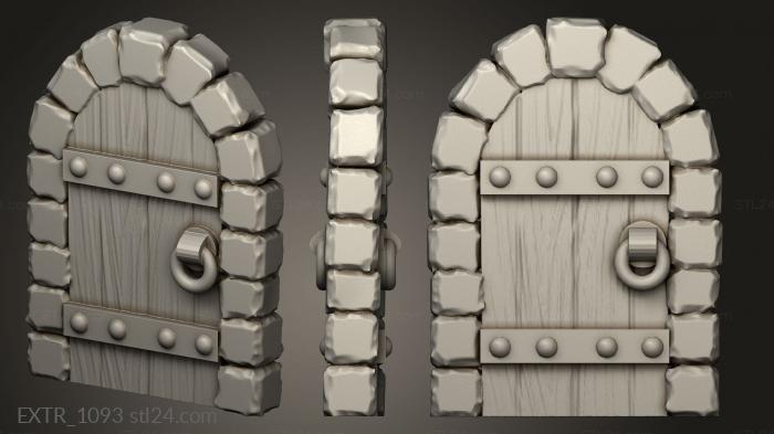 Exteriors (Omnioji From Thingiverse Dungeon Door, EXTR_1093) 3D models for cnc