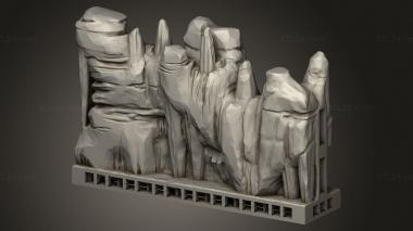 Exteriors (Open Lock Grotto Cavern Walls Wall, EXTR_1106) 3D models for cnc