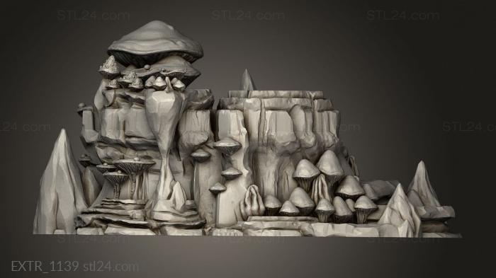 Exteriors (Caverns Mushroom, EXTR_1139) 3D models for cnc