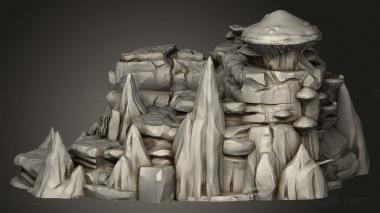 Exteriors (Caverns Mushroom, EXTR_1139) 3D models for cnc