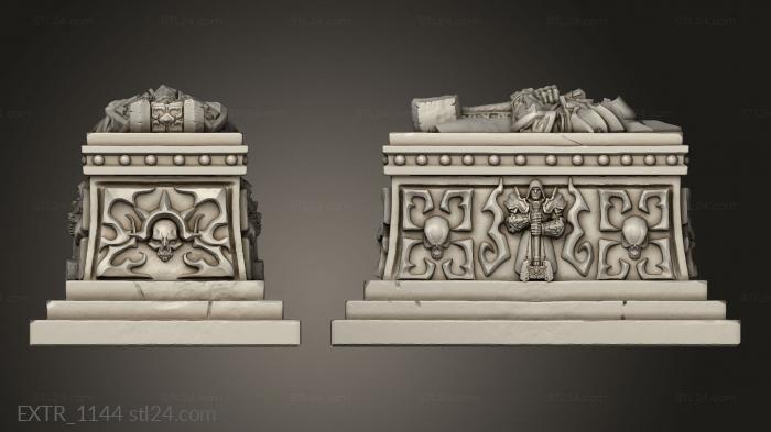 Exteriors (Requiem Brotherhood Sarcophagus, EXTR_1144) 3D models for cnc