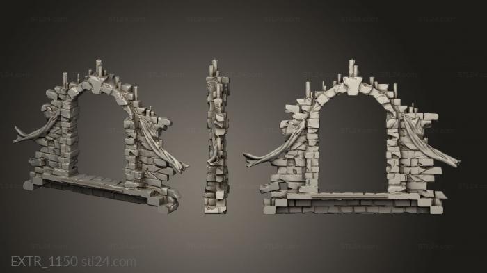 Exteriors (Ritual Lich Diorama Wall, EXTR_1150) 3D models for cnc