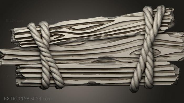 Exteriors (Rope Bridge Ruins, EXTR_1158) 3D models for cnc