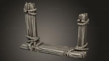 Exteriors (Rope Bridge Ruins, EXTR_1161) 3D models for cnc