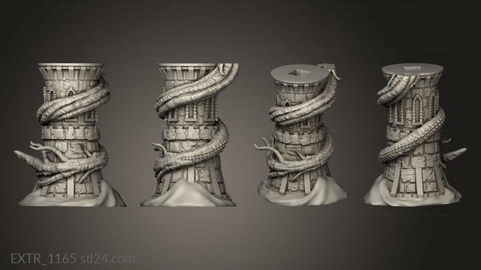 Exteriors (Ruins Madness Hunting Horror Tower Tail, EXTR_1165) 3D models for cnc