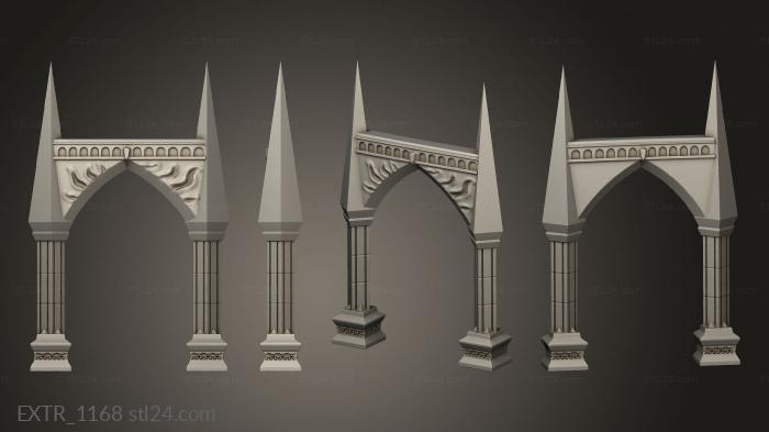 Exteriors (Ruins Scatter straight spikes, EXTR_1168) 3D models for cnc