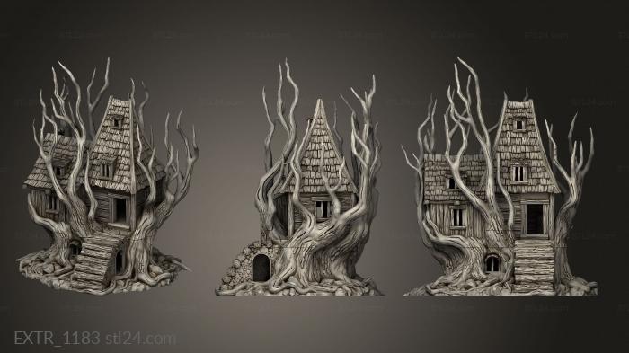 Exteriors (Shadow Fey Feywild Cabin Chimney, EXTR_1183) 3D models for cnc