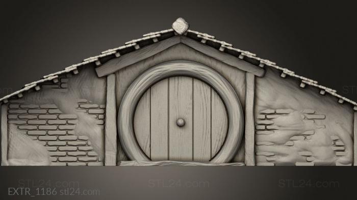 Exteriors (Shire Hobbit Personal Hole, EXTR_1186) 3D models for cnc