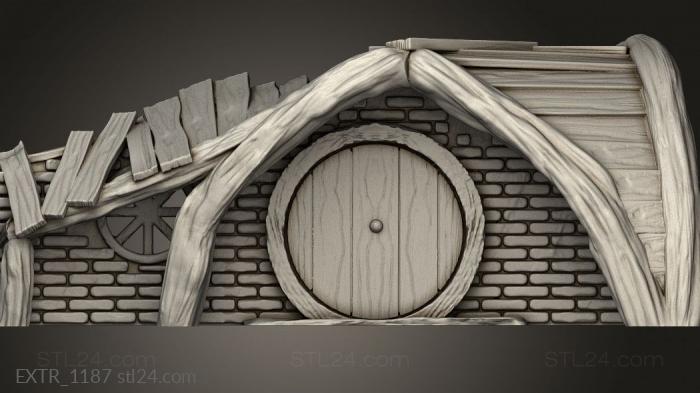 Exteriors (Shire Hobbit Personal hole, EXTR_1187) 3D models for cnc