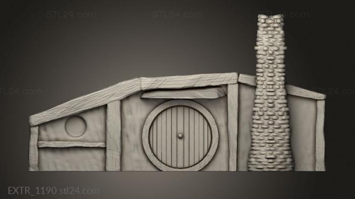 Exteriors (Shire Hobbit Personal hole, EXTR_1190) 3D models for cnc