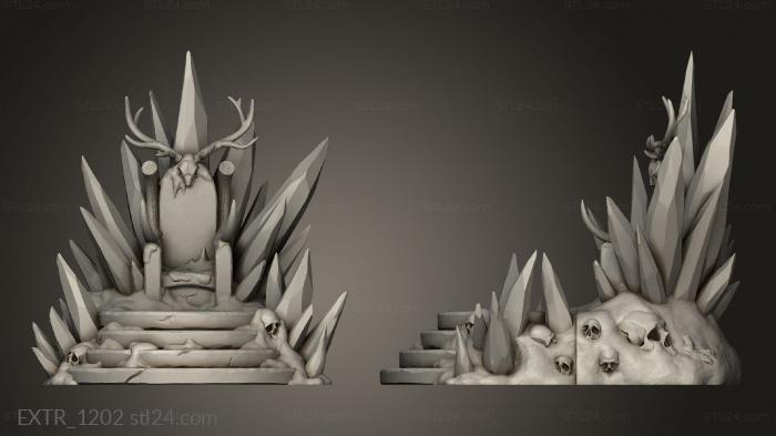 Exteriors (Snowy Mountain Summit Werebeast Throne, EXTR_1202) 3D models for cnc