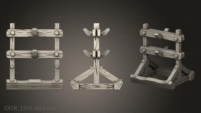 Exteriors (Some Weapon Racks Wall Rack, EXTR_1203) 3D models for cnc