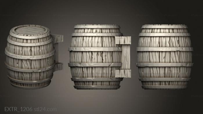 Exteriors (Sons Midnight Mimic Barrel Prop, EXTR_1206) 3D models for cnc