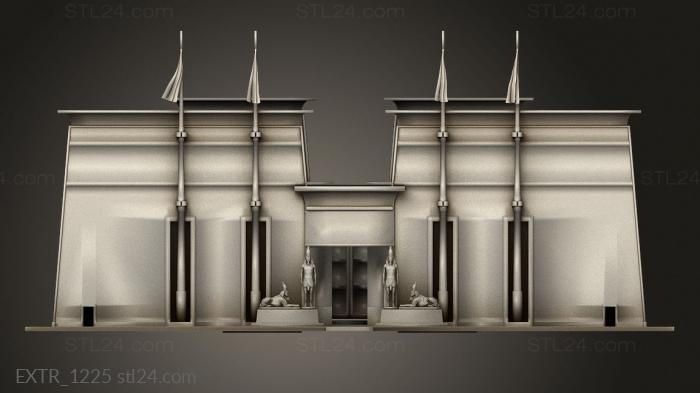 Exteriors (templo deco, EXTR_1225) 3D models for cnc
